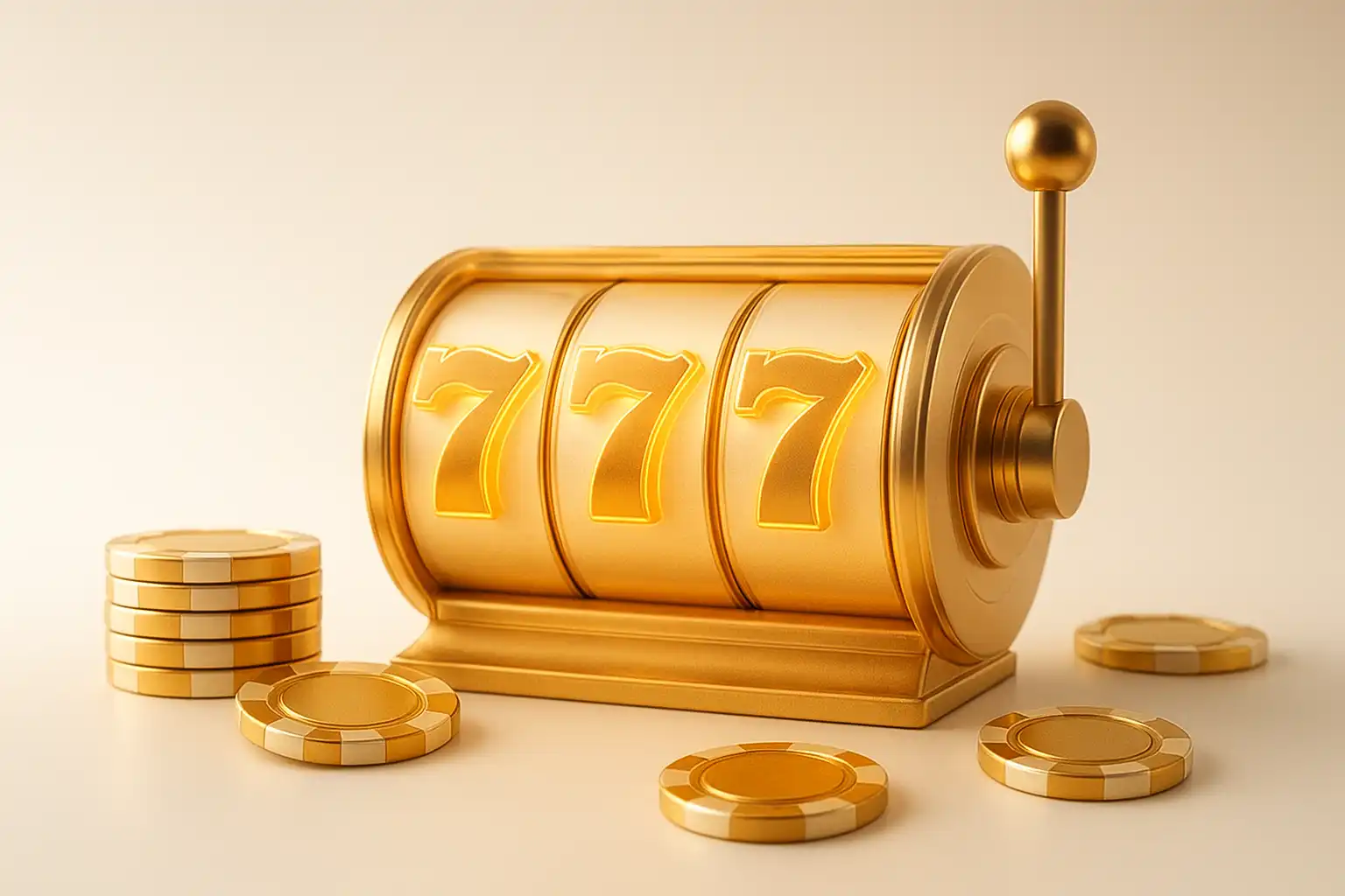 Golden slot reels and casino chips glowing on the Spinloots Casino hero banner